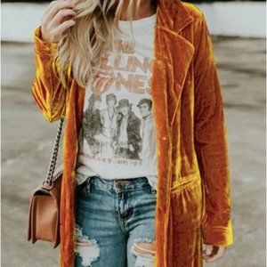 Classic Moments Retro Velvet Pocket Coat, Small, NEW